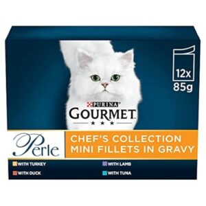 Gourmet Perle Cat Food Chefs Collection Mixed 12x85g Wet Cat Food Pouches