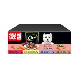 Adult Dog Pouches Sauce Selection in Gravy 40x100g