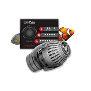 Aquarium wave maker with controller for saltwater and freshwater tanks