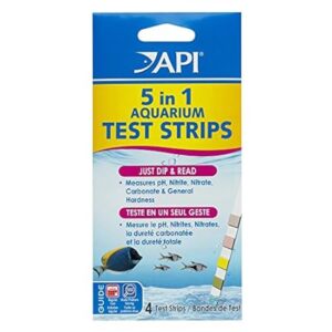 API 5 in 1 test strips for aquarium water testing