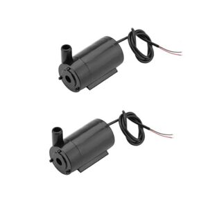 SIPYTOPF 2Pcs DC 3-5V Micro Submersible Mini Water Pump