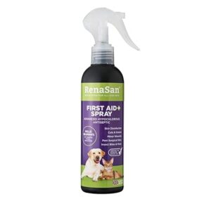 RenaSan Animal First Aid Spray 250ml – Wound Disinfection, Kills Bacteria, Stops Itching for Dogs, Cats & All Animals