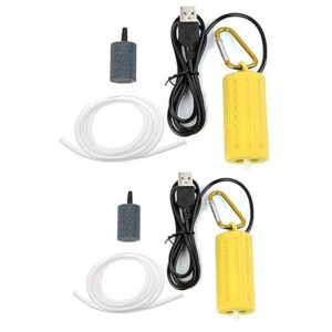 2PCS USB Aquarium Air Pump – Energy-saving and Silent Fish Tank Pump