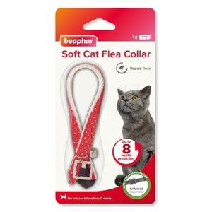 Beaphar Soft Flea Collar for Cats adjustable sparkle collar