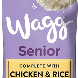 Wagg Senior Dog Food Chicken & Rice 2kg Pack of 4 Dry Dog Food