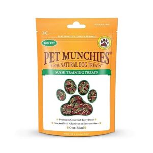 Pet Munchies Sushi Dog Treats – Natural Low Fat Training Treats 50g