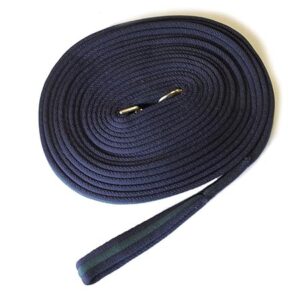 Rhinegold Padded Lunge Rein Navy Green durable horse training rein