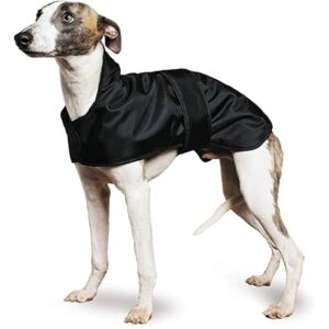Whippet Coat UK - Ancol Muddy Paws Greyhound Whippet Coat Medium 43cm Black