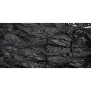 AWERT Stone Aquarium Background - 72x24 Black Rock Vinyl for Fish Tanks and Terrariums