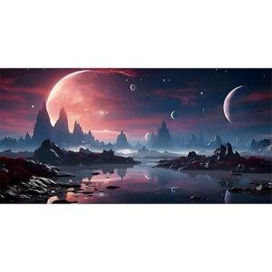 Cosmic Terrarium Background for Reptile and Fish Tank – 48x24 Design