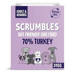 Scrumbles Turkey Dog Food Grain Free Wet Dog Food 7x395g