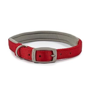 "Ancol Heritage Padded Nylon Collar Red 35-43cm Size 4 for Medium-Sized Dogs"