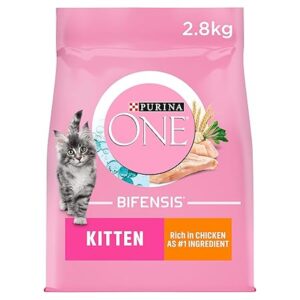 Purina One Kitten Chicken Dry Cat Food 2.8kg (Pack of 4)
