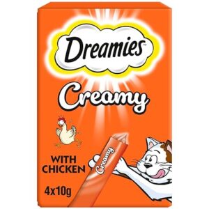 Dreamies Creamy Cat Treats Chicken 11x40g Multipack