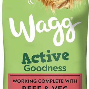 Wagg Active Working Dog Food Beef & Veg 5kg Pack of 3