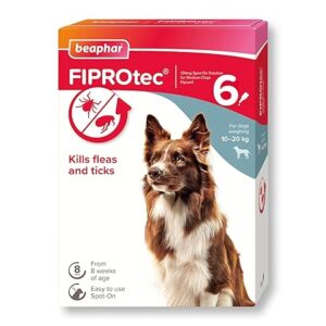 Beaphar FIPROtec Medium flea and tick treatment 6 pipettes UK
