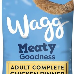 Wagg Meaty Goodness Complete Dry Adult Dog Food Chicken Dinner 12kg – Meaty Ingredients First, Protein-Rich Dog Food