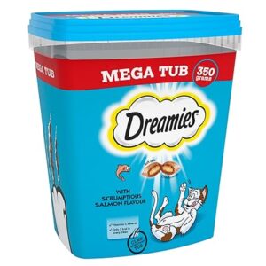 Dreamies Cat Treats - Delicious Salmon Flavour (2 x 350g)