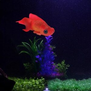 artificial aquarium fish floating silicone red
