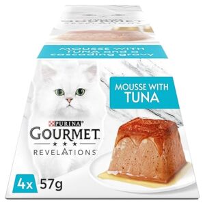 Gourmet Revelations Mousse Tuna 4x57g wet cat food pack