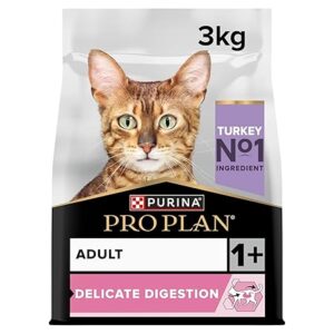 Pro Plan Delicate Digestion Adult Dry Cat Food Turkey 3kg