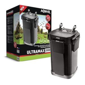 Aquael ULTRAMAX 2000 External Filter for large aquariums, efficient filtration system for freshwater and marine tanks.