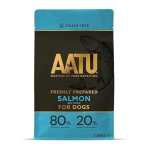 AATU Salmon Dry Dog Food 1.5kg Grain Free High Protein Dog Food