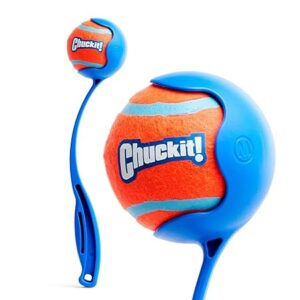 Chuckit pocket launcher - 30cm lightweight dog ball thrower with medium tennis ball 12m