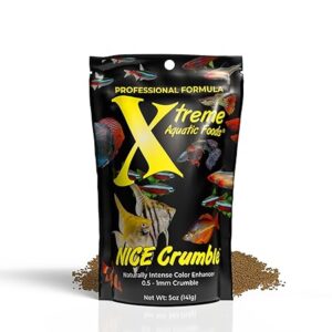 High-Protein Foods for Fish – Xtreme Nice Crumbles in 5oz resealable pouch