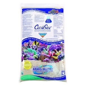 Carib Sea ARAG-ALIVE Marine Aquarium Substrate 5lb for healthy water and coral growth
