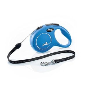 Flexi New Classic Cord Retractable Lead – Blue Small 8m 12kg ✅