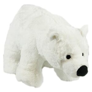 Animal Instincts Snow Mates Perdita Polar Bear Squeaky Plush Chew Toy for Small Dogs