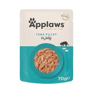 Applaws Natural Wet Cat Food – Tuna in Jelly Pouch for Adult Cats – 16 x 70g Pouches"