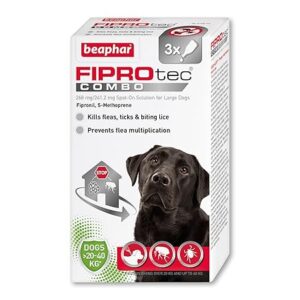 Beaphar FIPROtec Combo Large Dogs 20-40kg flea treatment 3 pipettes