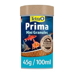 Tetra Prima Fish Food – 100 ml Mini Granules for Small Fish, Promotes Growth and Enhances Color