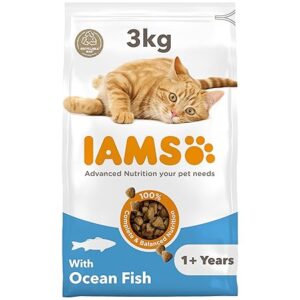 IAMS Adult Complete Dry Cat Food Ocean Fish 3kg