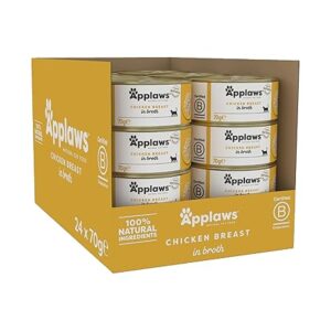 Applaws chicken breast wet cat food in broth 70g tin