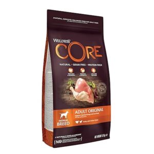 protein rich dog food - Wellness CORE Original chicken and turkey grain free dry dog food 1.8kg