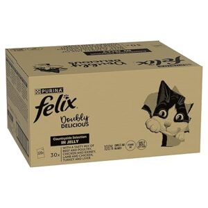Felix Doubly Delicious Countryside Selection 120x85g wet cat food multipack