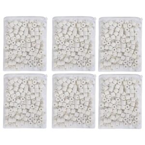 "JIHAQUA Aquarium Bio Ceramic Rings 6 lbs Filter Media for Pond and Fish Tank Filtration"