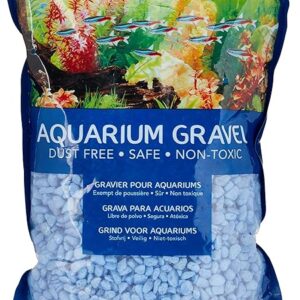 Marina Aquarium Surf Gravel, 2 Kg, Blue – Non-toxic gravel for aquariums.