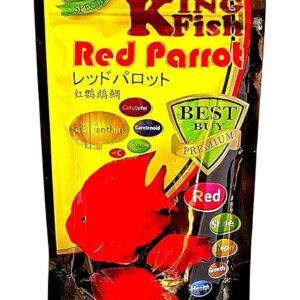 High Protein Red Parrot Fish Food – 45.5% Protein with Astaxanthin for Color Enhancement