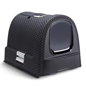 Curver Cat Litter Box anthracite with lid and scoop