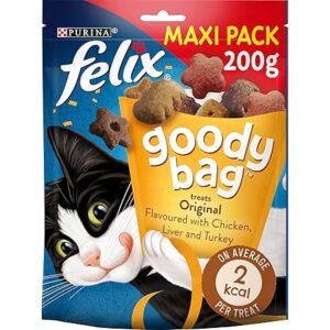 Irresistible FELIX Goody Bag Cat Treats 200g (Pack of 5)