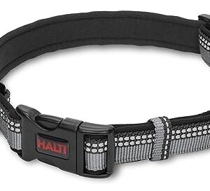 HALTI Medium Dog Collar Black Reflective