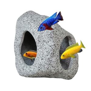 Betta Fish Cave Ceramic Aquarium Hideaway for Betta Fish
