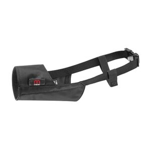 Mikki Dog Muzzle - Ultimate Soft Nylon Muzzle for Large Dogs (2XL, Black) - No Pull & Comfortable