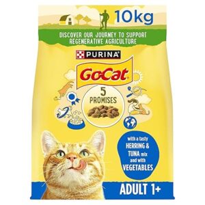 GO-CAT Herring and Tuna Dry Cat Food 10kg