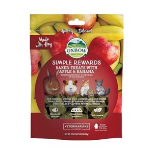 Oxbow Apple Banana Baked Treats 60g – Healthy Snacks for Small Pets