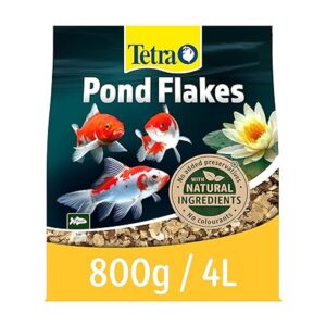 Pond fish flakes 4 litre Tetra complete flake food for young and small pond fish